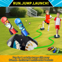 Toy Rocket Launcher for Kids, Outdoor Toys for Kids Ages 4-8 - 10P - image 2