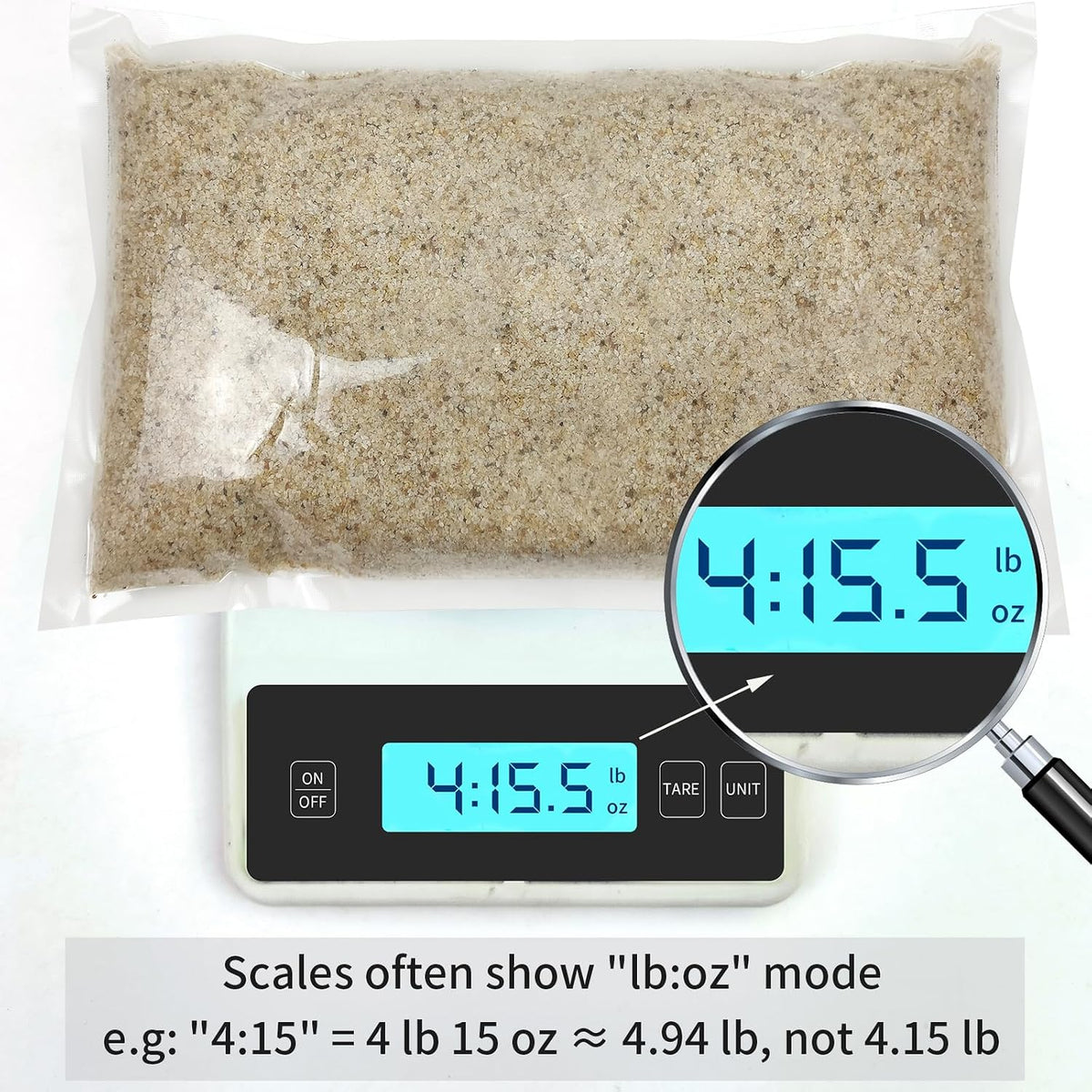 5 lbs Aquarium Sand, Beige Fish Tank Sand - Beige / 5 LB - image 2