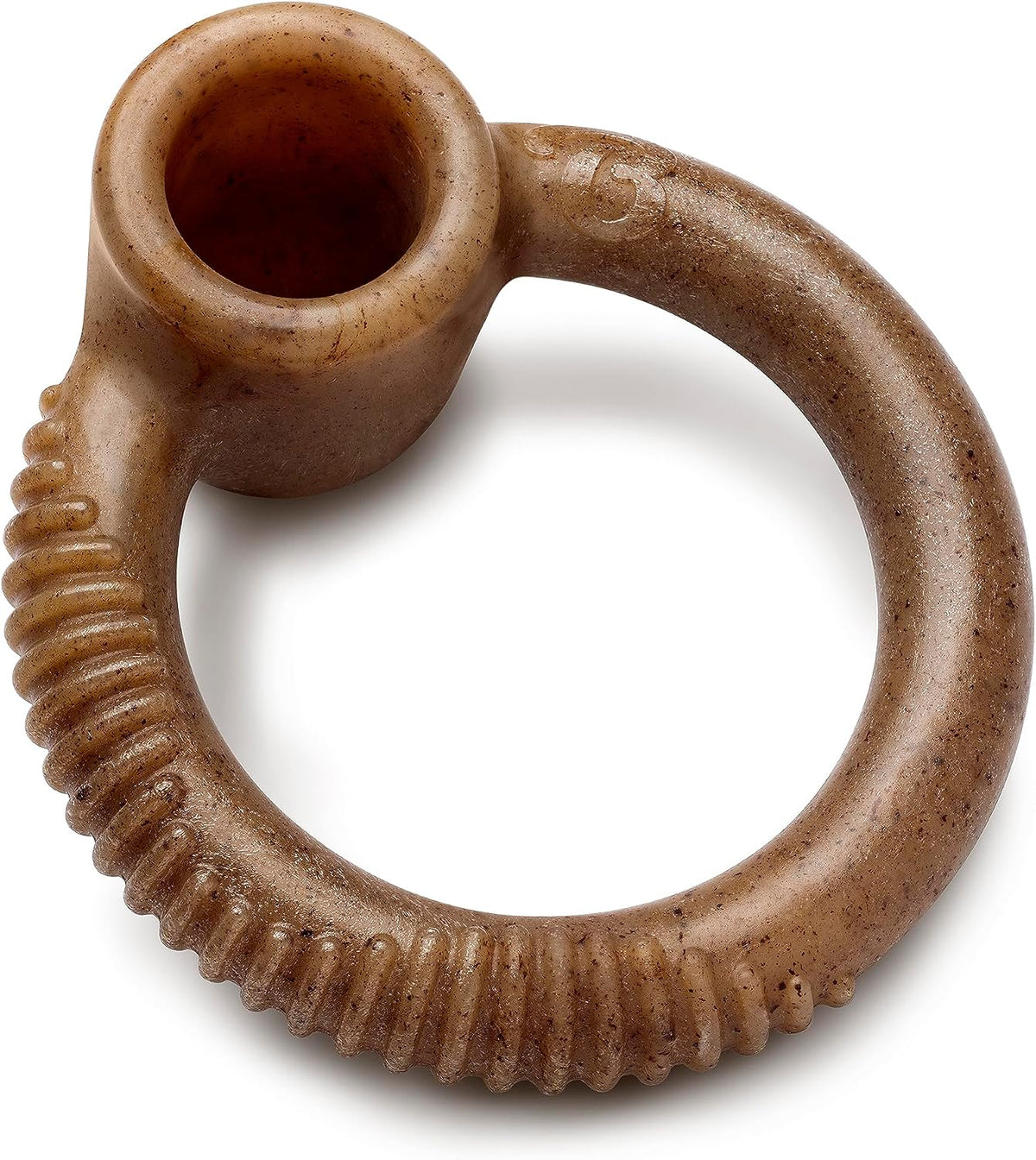 Benebone Fishbone Durable Dog Chew Toy for Aggressive Chewers - REAL Bacon / Ring / Small