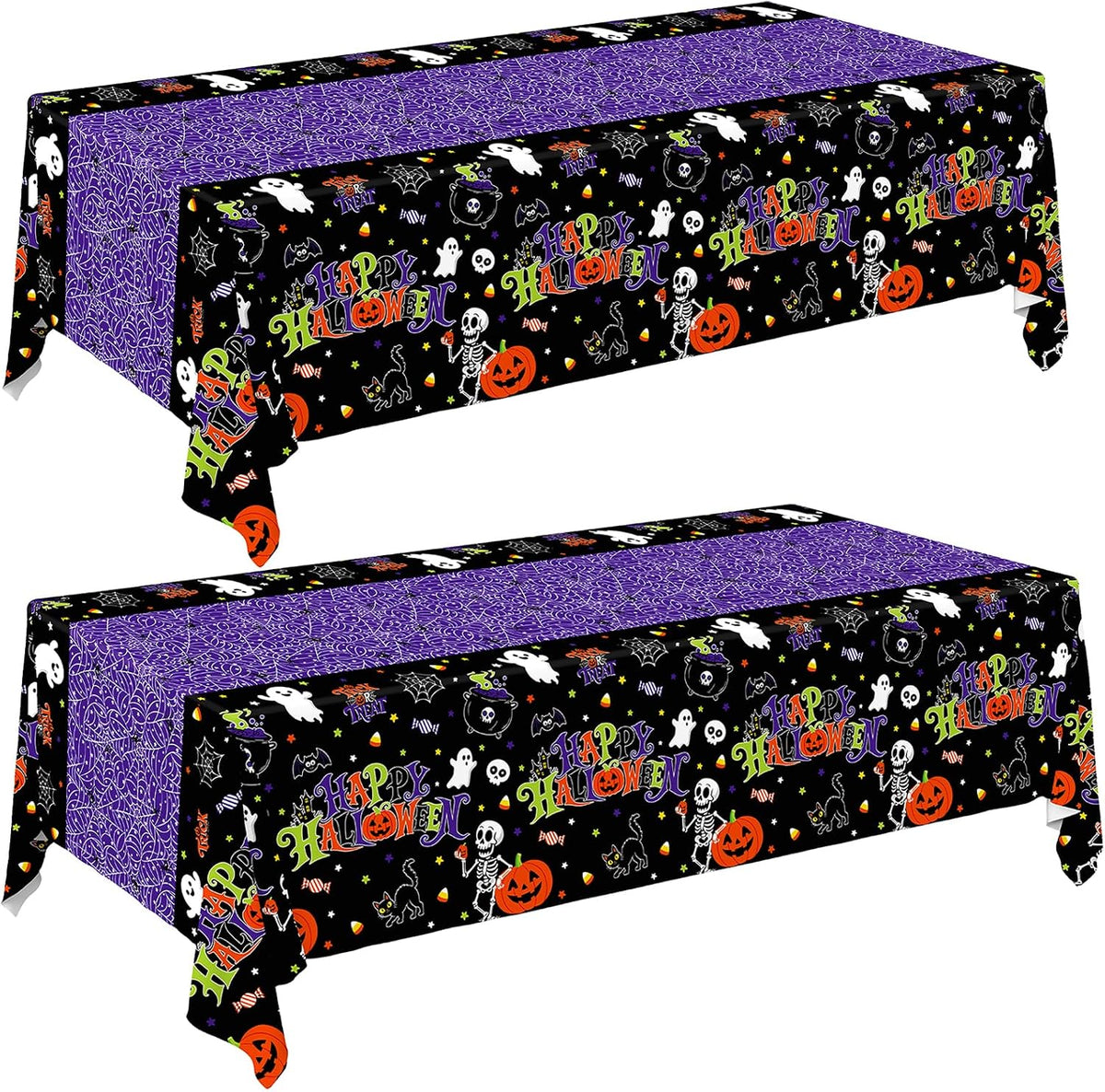 Gatherfun Ice Cream Party Supplies: 2-Pack Ice Cream Birthday Party - Purple Hallooween