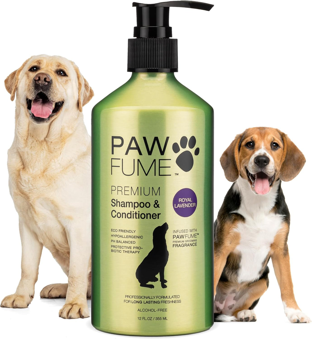 PAWFUME Deshedding Dog Shampoo and Conditioner, Show Dog - Shampoo & Conditioner Royal Lavander / Pack of 1