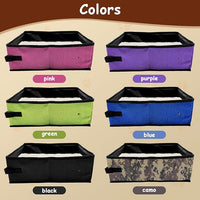 Portable Litter Box for Cats, Folding Cat Travel Litter Box Waterproof, (16 * 12 * 4) inches, Traveling Supplies for Pet