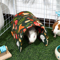 Bienbee Guinea Pig Tunnel, Guinea Pig Hideout - Green Mushroom - image 2