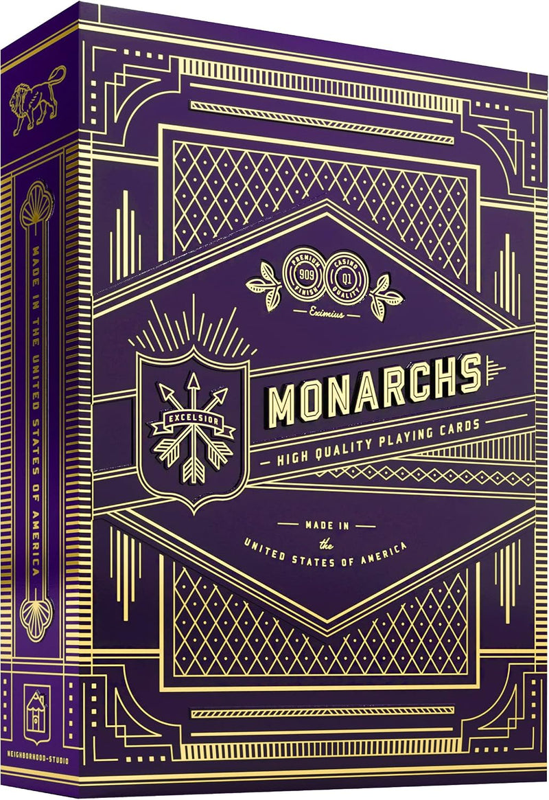 Monarch Playing Cards by theory11 – Fun for Kids & Family - Purple