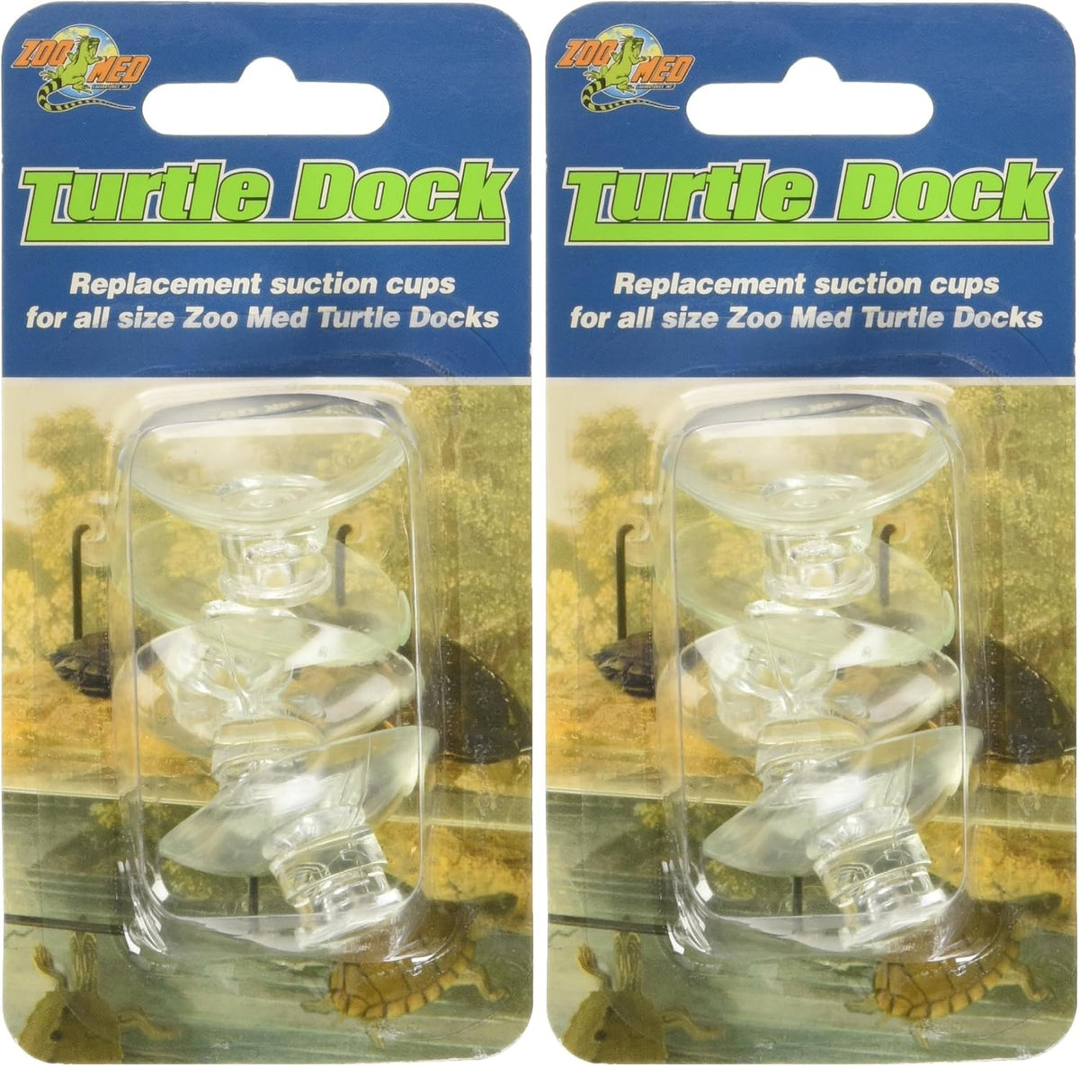 Zoo Med Laboratories Zoo Turtle Dock SuCountion Cups – Essentials for Reptiles And Amphibians - 1 Count (Pack of 2)
