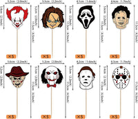 Rsstarxi 24 Have a Killer Birthday glitter horror cupcake toppers - view 11