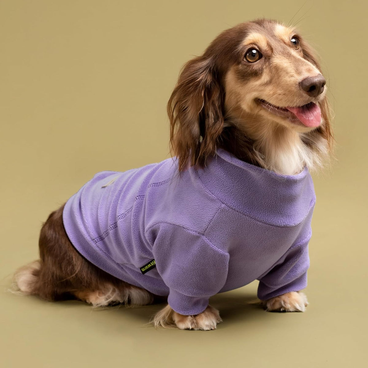 Fitwarm 3 Pack Classic Fleece Dog Sweater - Medium / Purple-MediumPurple-FireBrick - image 3