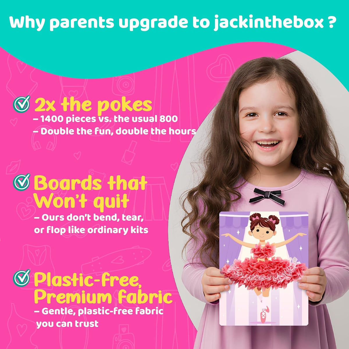 Jackinthebox Poke Art Magical Flower Pressing Craft Kit for Girls - Fashion - image 4