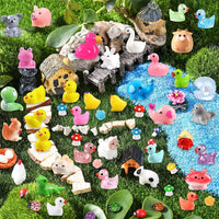 DULEFUN 150 mini resin animal and duck figurines in bright colors - view 9