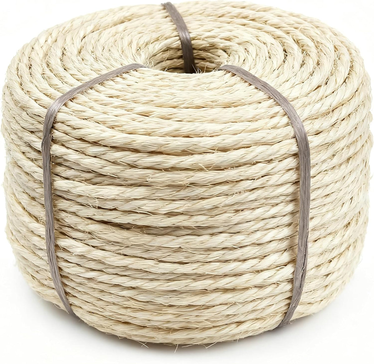HTJZWG 164 foot roll of light natural sisal rope for cat tree and scratching post repair