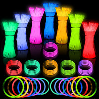 JICUICUI Glow Sticks Bulk Party Pack - 500pro glow sticks