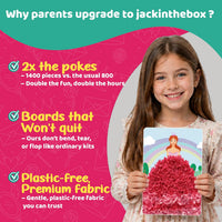 Jackinthebox Poke Art Magical Flower Pressing Craft Kit for Girls - Princess - image 4