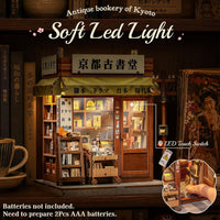 Cutefun Book Nook Kit - DIY Miniature Dollhouse Kit for Adults and Teens – Fun for Kids & Family - Antique Bookery of Kyoto - image 3