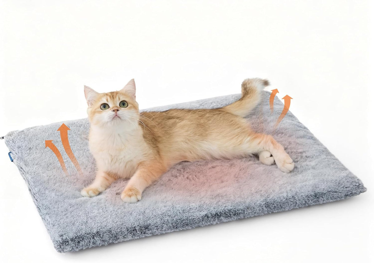 Bedsure Self Warming Cat Bed Mat - Grey / 24.0"L x 18.0"W