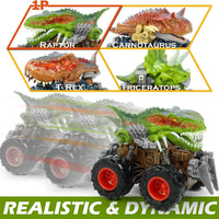 Oriate Friction Powered Dinosaur ATV Toy Cars for Children - Velociraptor 2 - image 4