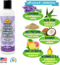 Bodhi Dog Skunk Shampoo | Skunk Smell Odor Remover Cleans & Deodorizes Using Essential Oils - Organic Lavender Oatmeal / 8 Fl Oz - image 3