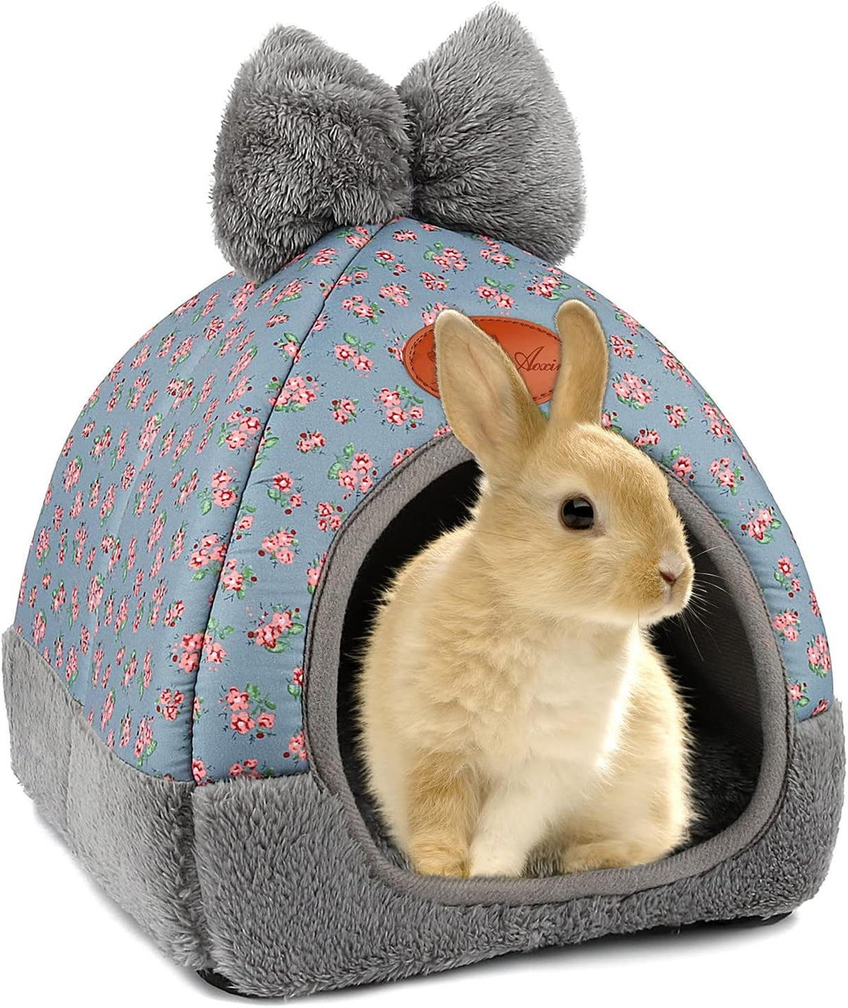 YUEPET Bunny Hideout House, Rabbit Bed - Flower