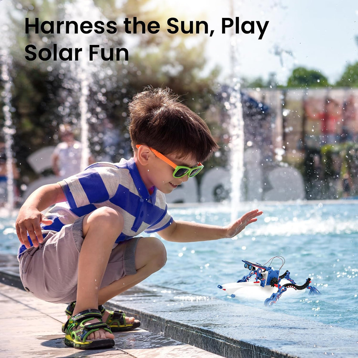 Sillbird 12-in-1 Solar Robot Building Kit STEM Gift for Boys Ages 8-13 – Fun for Kids & Family - Blue-red - image 3