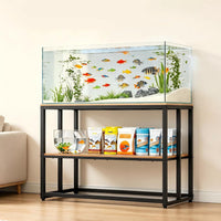 40 Gallon Metal Fish Tank Stand - Brown / 55-75 Gallon