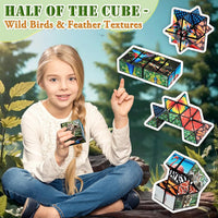 Euclidean Cube Fidget Toys for Kids 2 in 1 Star Cube Magic Cube - Wild Animals - image 4