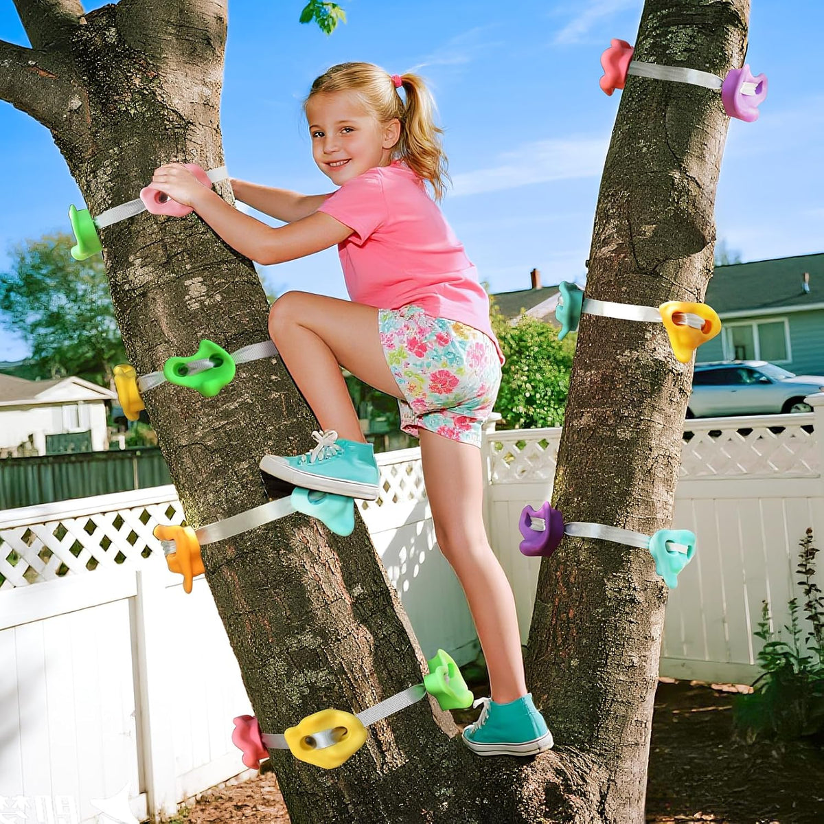 TOPNEW 12 Ninja Tree Climbing Holds for Kids Climber - 20 Pcs Pastel Color 2 - image 3