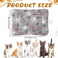 4 Pack Soft Pet Bed Mat Small Dog Crate Fleece – Essentials for Dogs - 21 x 14 Inches / Light Gray - image 2