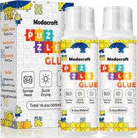 2 Pack 120ml Jigsaw Puzzle Glue with New Sponge Head - 2 Pack 150ml