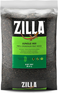 Zilla Jungle Mix Terrarium Substrate Bedding, 8 Quart – Daily Care for Reptiles And Amphibians - 8 Quarts (Pack of 1)