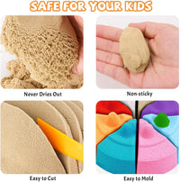 NiToy FlexiSand Toy Sand 2.2Lbs Moldable Sensory Sand for Kids - Orignial Color - image 2