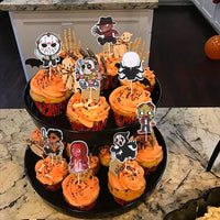 Rsstarxi 24 Pack Ghost Baby Boo Cupcake Toppers Glitter Spooky Little - Design 17 - image 3