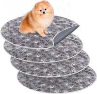 4 Pack Washable Whelping Pad Whelping Supplies Absorbent Reusable - Gray / 32 Inch