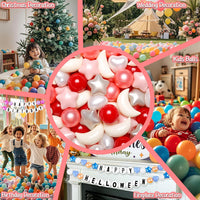 GOGOSO star, heart and moon ball pit balls in a pastel color mix with storage bag - view 35