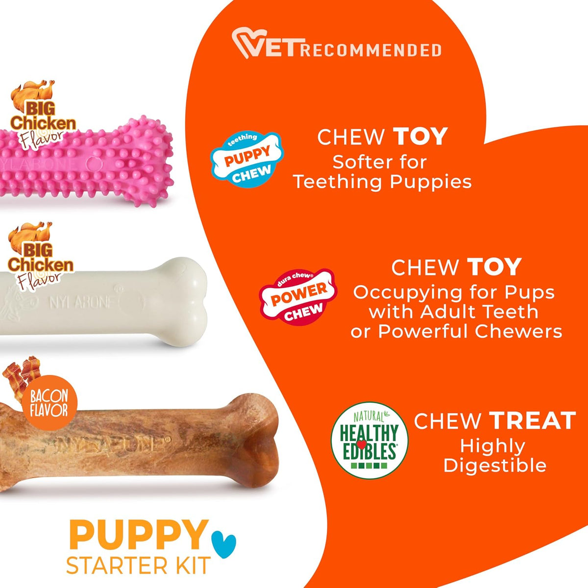 Nylabone Puppy Pacifier Chew Toy - Pink / Small - image 4