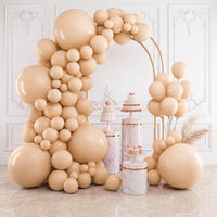 RUBFAC Balloons Black Balloon Arch for Black Birthday Decorations - Nude