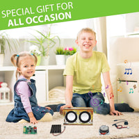 Teen Boy Gifts -DIY Bluetooth Speaker Kit -STEM Science Electronics - Printed Dual Speakers - image 3