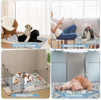 Washable Thickened Pee Pads for Dogs, 4 Pack (18"x24") Upgrade Reusable Puppy Pads with Non-Slip Rug, Super Absorbent Leakproof Puppy Training & Whelping Pads for Dogs, Doggie
