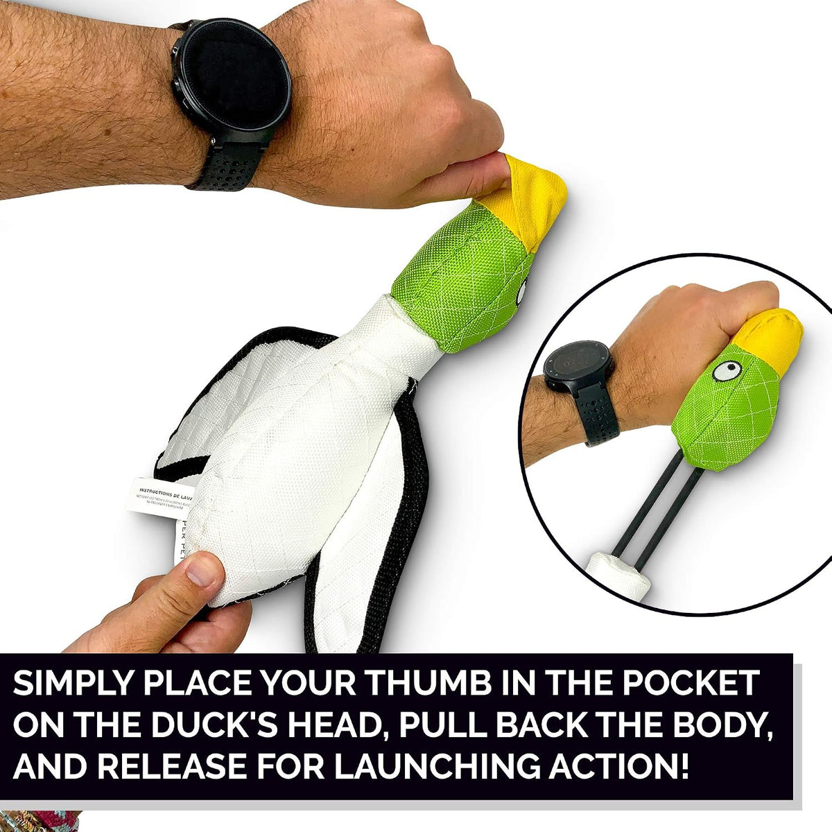 Hyper Pet Fetching Dog Toys - Large / Duck Slingshot - image 2