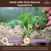 Premium Organic Wood Mulch for Gardens, Landscaping, Potted Plants, and Vegetable Gardens (0.2 CF - 4.8 L - 5 QTS)