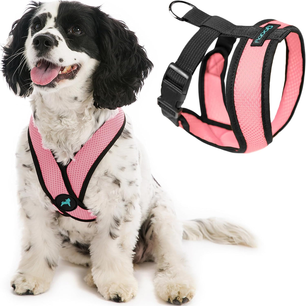 Gooby Comfort X Head-in Dog Harness, Choke-Free - X-Large Chest (20.5-28") / Pink