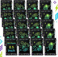 Zhehao 20 Pack 8.5 Inch LCD Writing Tablet Drawing Board - Black / Game