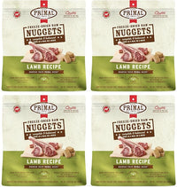 Primal Freeze Dried Raw Dog Food Nuggets, Lamb, Complete & Balanced Meal, Also Use as Topper or Treat, Premium, Healthy, Grain Free, High Protein Raw Dog Food, 14 oz (Pack of 4)