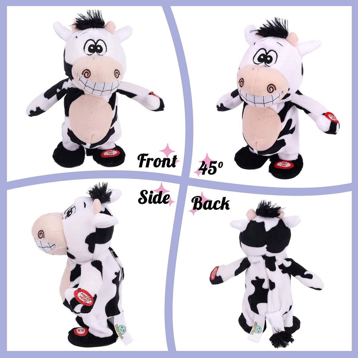 Hopearl Talking Singing Cowgirl Repeats What You Say Girl Walking - Cow - image 3