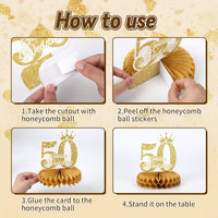 10 Pcs Retirement Party Decorations - 50th Anniversary Style - image 4