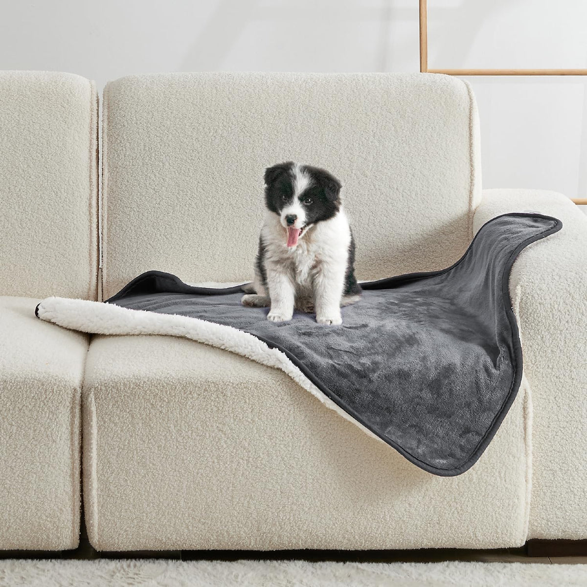 Soft Waterproof Blanket for Bed Couch Sofa - 30x40 inches / Dark Grey
