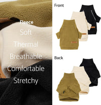 Fitwarm 3 Pack Classic Fleece Dog Sweater - X-Large / Black-Olive-Cream - image 2