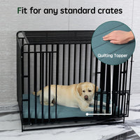 BALANCE Dog Crate Bed, Orthopedic Dog Bed Pad with Waterproof Liner, Washable Crate Foam Pet Mat - Powder Blue / 30.0"L x 19.0"W x 1.6"Th - image 3