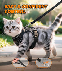 Cat Harness and Leash for Walking - Black / S (7-12lb) - image 3
