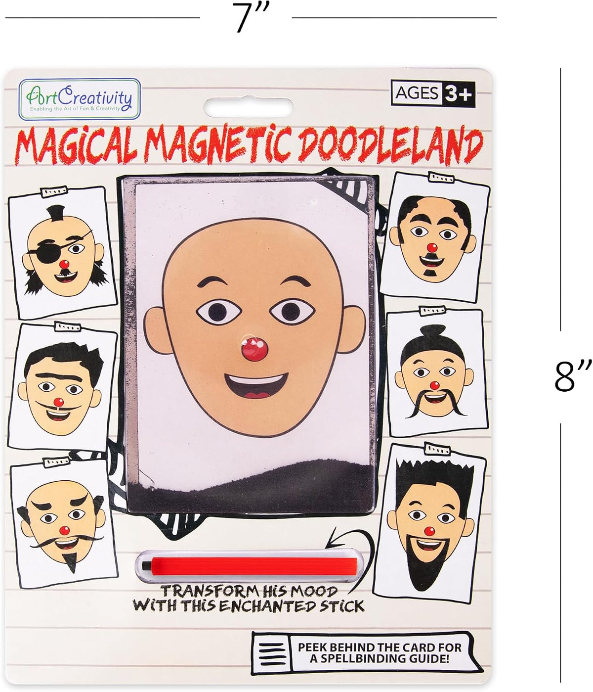 ArtCreativity Magnetic Drawing Face, Travel Toys for Kids - 6 Pack - image 3