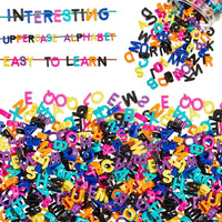 Wesiti alphabet lacing beads with uppercase and lowercase letters, ropes and buckets - view 3