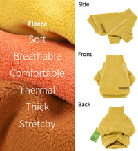 Fitwarm 3 Pack Classic Fleece Dog Sweater - Small / Orange-Yellow-Coffee - image 2